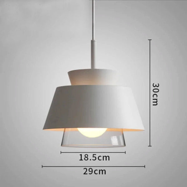 Moderno Metal & Glass Pendant Lights - Black & White