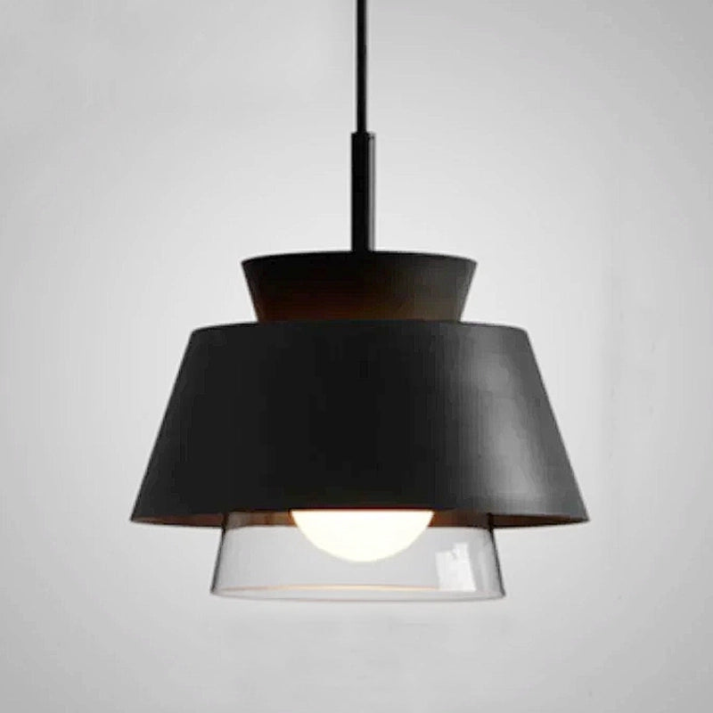 Moderno Metal & Glass Pendant Lights - Black & White