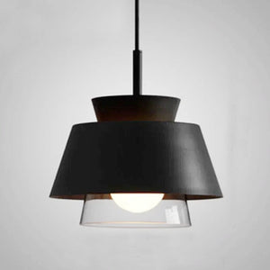 Moderno Metal & Glass Pendant Lights - Black & White