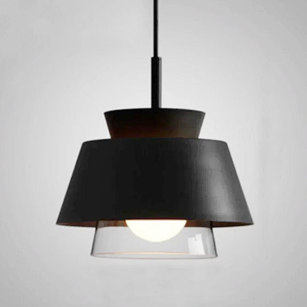 Moderno Metal & Glass Pendant Lights - Black & White