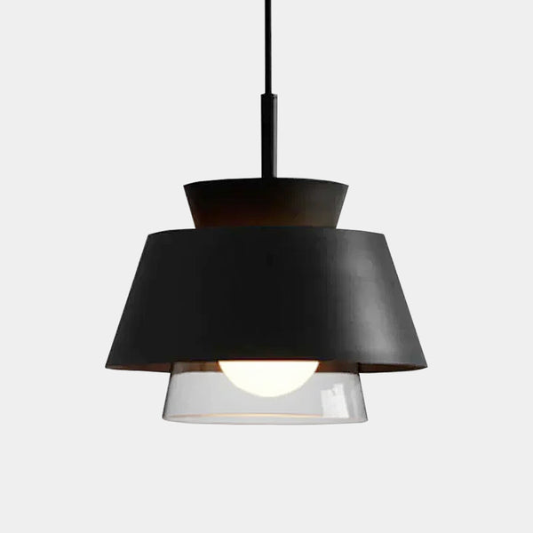 Moderno Metal & Glass Pendant Lights - Black & White