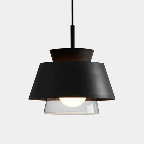 Moderno Metal & Glass Pendant Lights - Black & White
