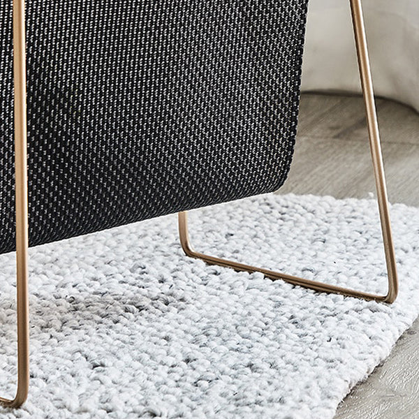 Modern Metal Westbourne Magazine Holder - Gold & Black