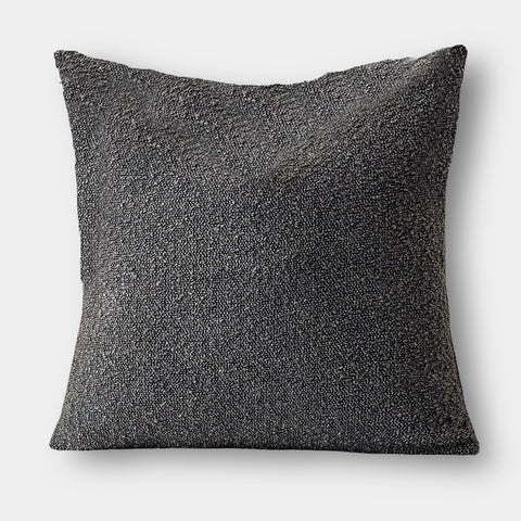 Modern Textured Boucle Cushions 45cm Black Grey White Brown Beige Blue Pink