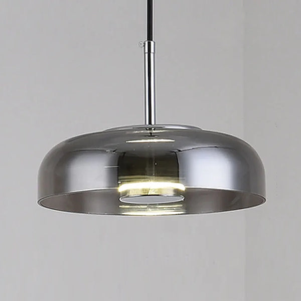 Contemporary Transparent Glass Pendant Lights - Clear, Grey & Amber