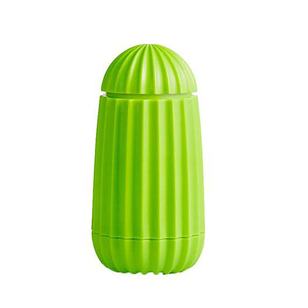 Modern plastic cactus toothpick storage holder & dispenser - Black, White, Green