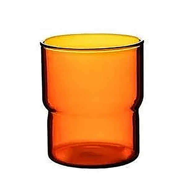 Mid Century Modern Retro Glass Tumblers - 2 Sizes - Orange, Green, Blue, Grey & Clear