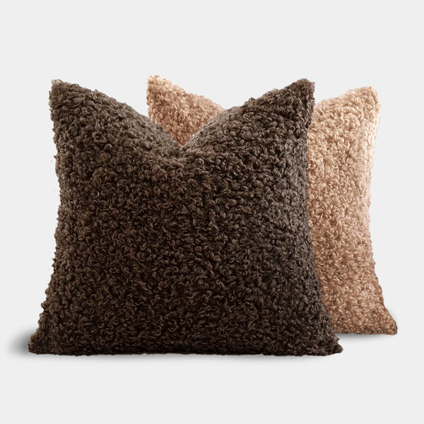 2 Piece Plush Cushion Covers - 8 Colours - 4 Sizes