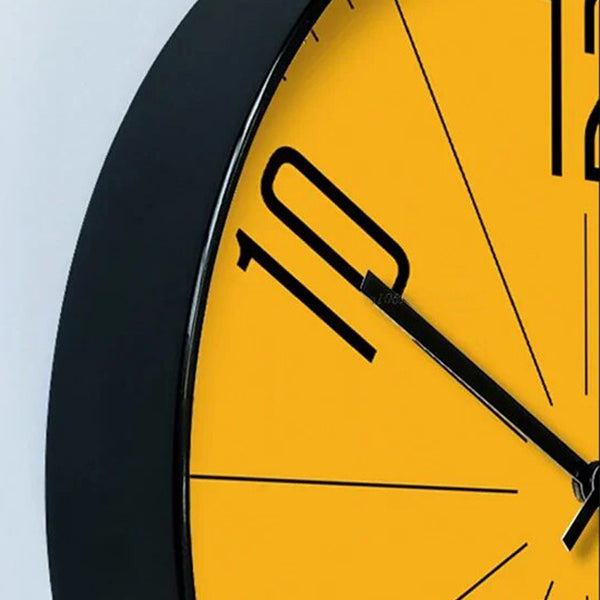 Modern Orange Even Wall Clock - 25cm, 30cm & 35cm