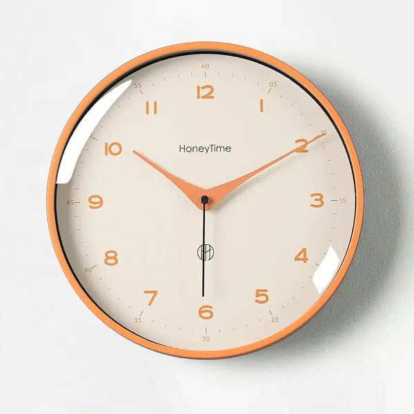 Modern Colour Palette Wall Clocks - Blue, Pink, Orange, Black White - 25cm & 30cm