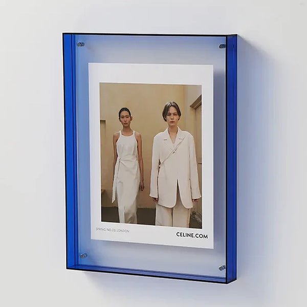 Modern Acrylic Modern Coloured Acrylic Picture Frames - Green, Blue, Yellow, Red, Grey, Orange