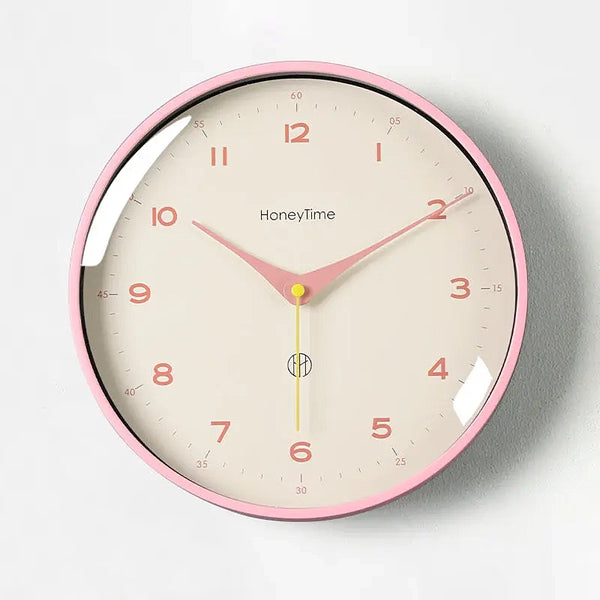 Modern Colour Palette Wall Clocks - Blue, Pink, Orange, Black White - 25cm & 30cm