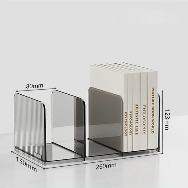 Desktop perspex book stands