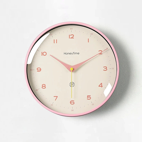 Modern Colour Palette Wall Clocks - Blue, Pink, Orange, Black White - 25cm & 30cm