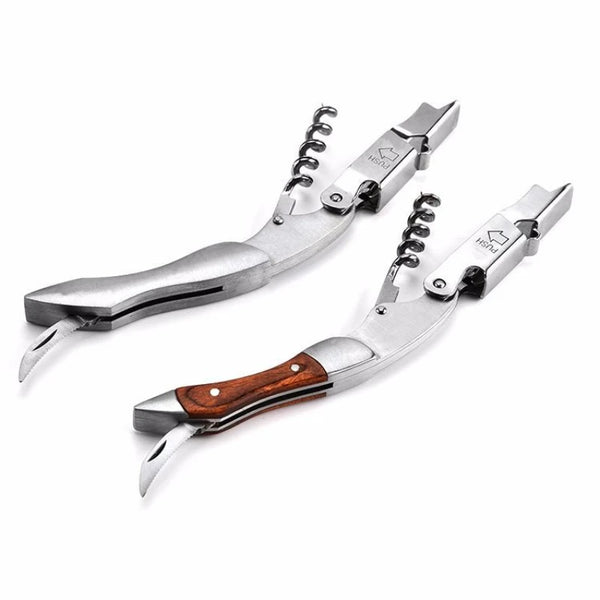 Waiters Professional Stainless Steel & Wood Corkscrews