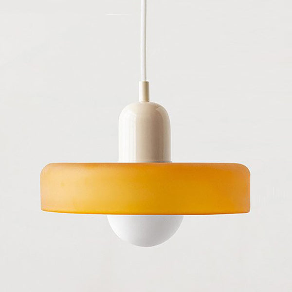 Mid Century Modern Contrast Colour Glass Pendant Lights - 12 Colours