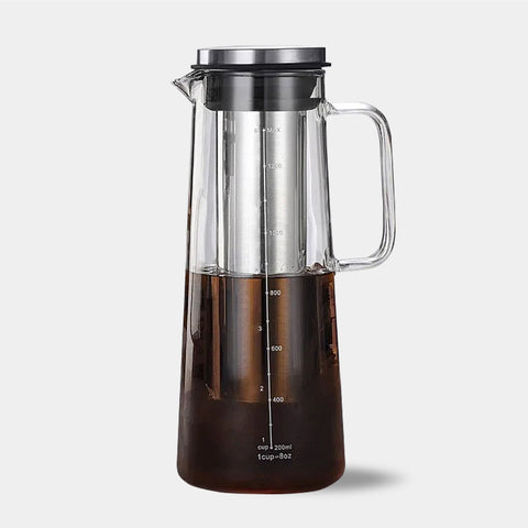 Cold Brew Coffee Maker - 1 & 1.4 Litre - Glass & Stainless Steel