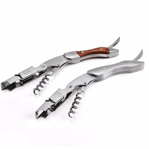 Waiters Professional Stainless Steel & Wood Corkscrews