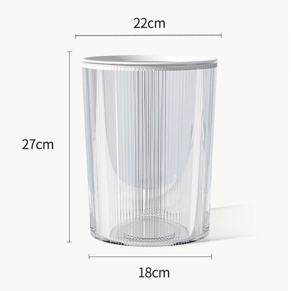 Acrylic waste bins