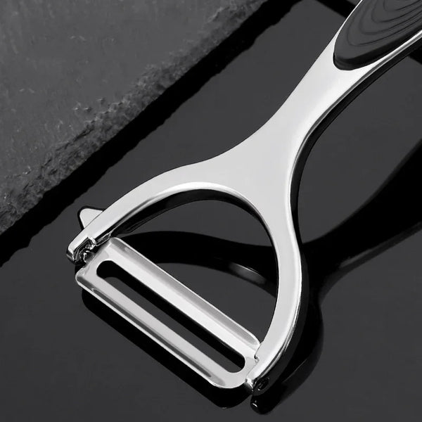 2 Piece Straight & Y Peeler Set - Zinc & Stainless Steel 