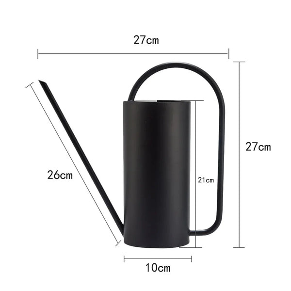 Contemproary Indoor 1.5L Stainless steel Watering Cans - Black, Silver & Gold