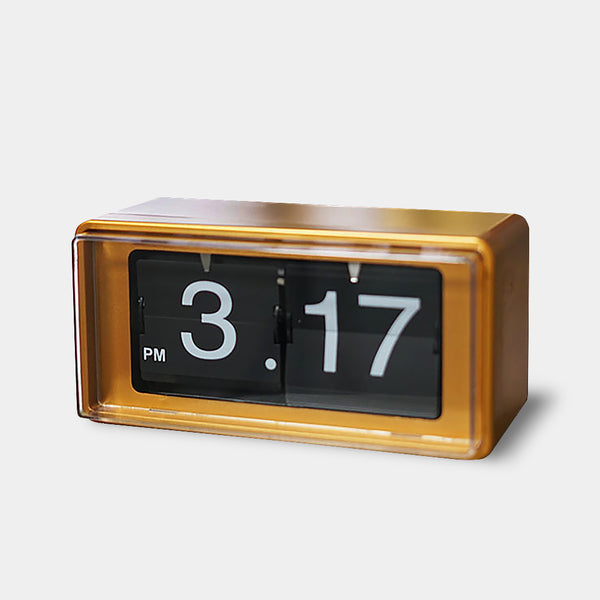 Modern Retro Table Flip Clocks - Gold, Silver, Black & White
