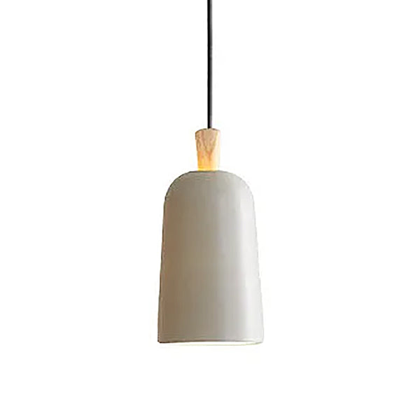 Greige Metal Pendant Lights - Small & Large - Orange, Grey, White, Black