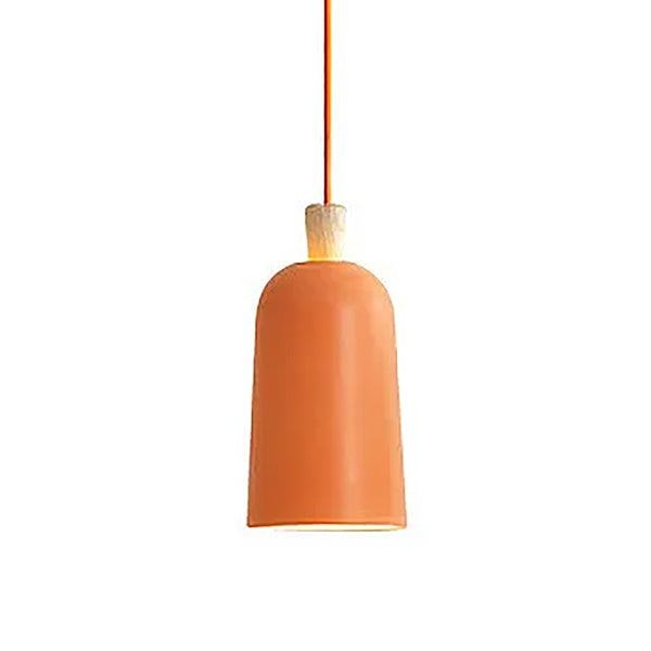 Greige Metal Pendant Lights - Small & Large - Orange, Grey, White, Black