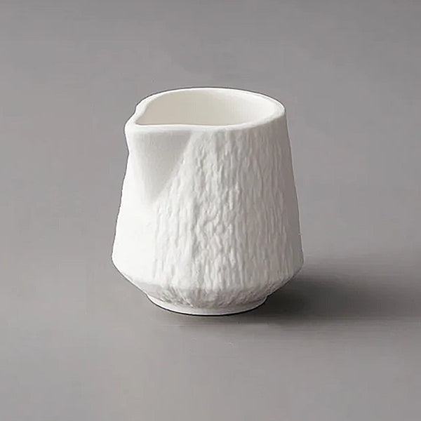 Textured Milk & Gravy Ceramic Jugs - 85ml & 130ml - Black & White