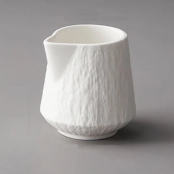 Textured Milk & Gravy Ceramic Jugs - 85ml & 130ml - Black & White