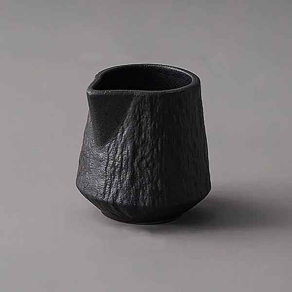 Textured Milk & Gravy Ceramic Jugs - 85ml & 130ml - Black & White