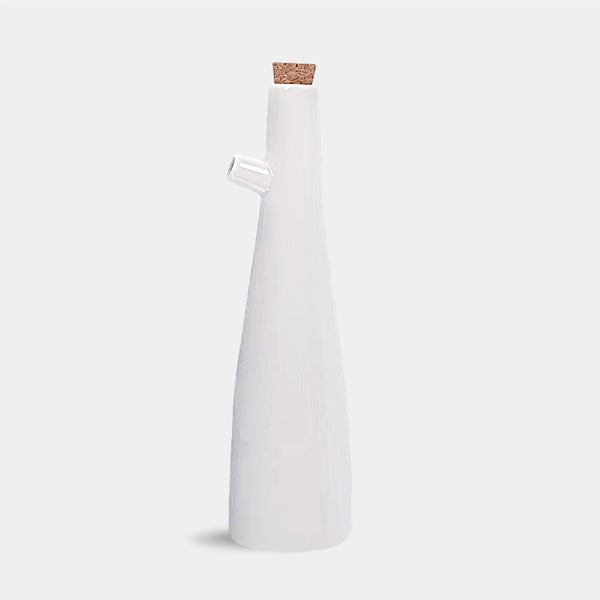 White Ceramic Oil & Vinegar Bottles - 250ml & 330ml