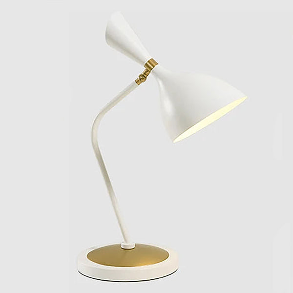 Mid Century Modern Tortona Desk Table Lamp - Black & White