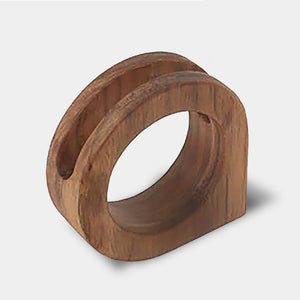 Wooden Contemporary O Pen Holder - Walnut
