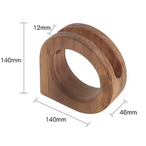 Wooden Contemporary O Pen Holder - Walnut