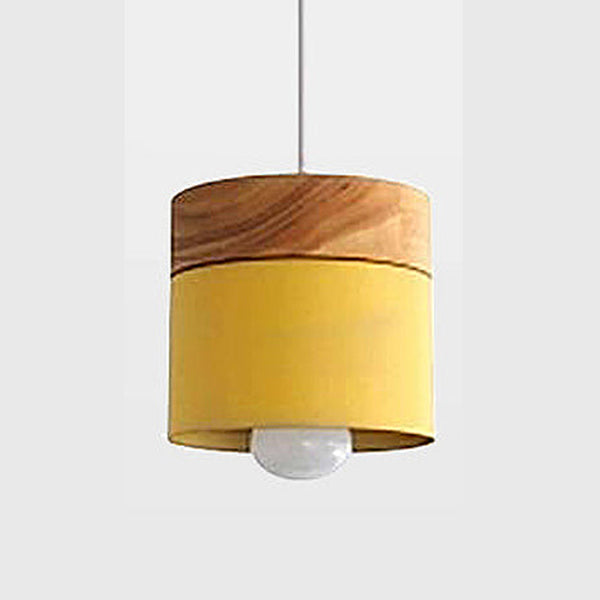 Modern scandi café pendant lights - Grey, White, Yellow