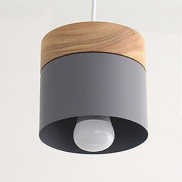 Modern scandi café pendant lights - Grey, White, Yellow