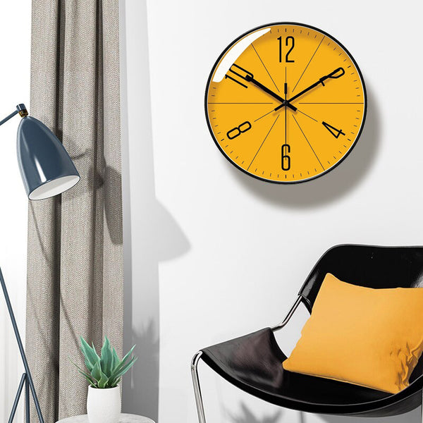Modern Orange Even Wall Clock - 25cm, 30cm & 35cm