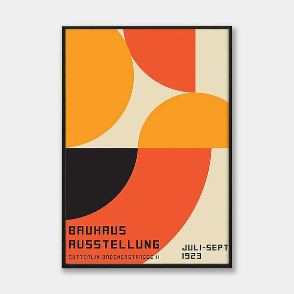 Bauhaus 2 exhibition canvas art prints - Mid century style