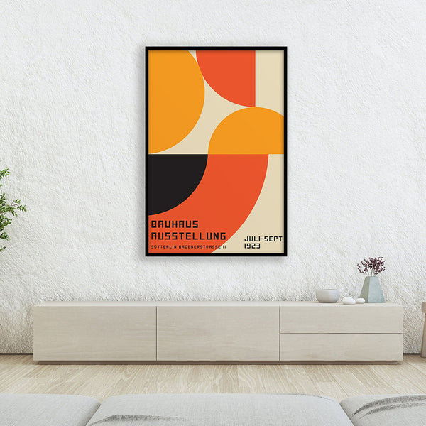 Bauhaus 2 exhibition canvas art prints - Mid century style