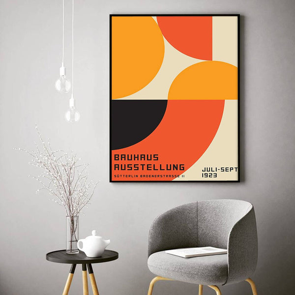 Bauhaus 2 exhibition canvas art prints - Mid century style