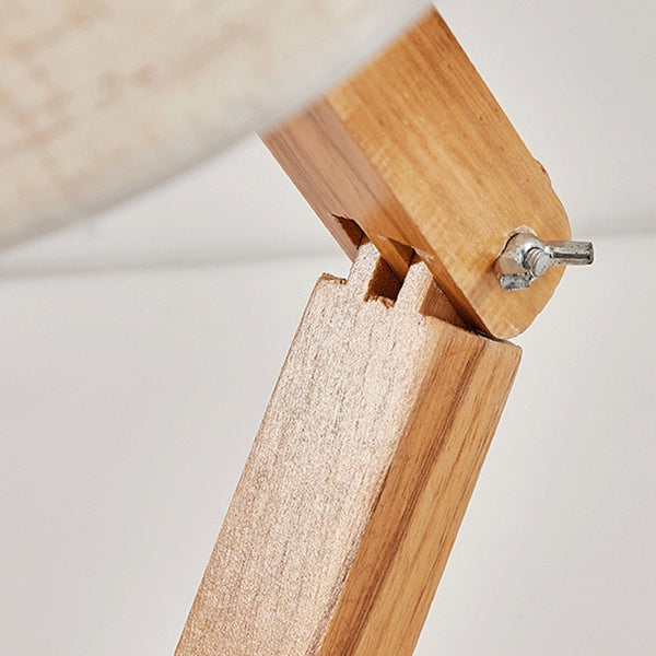 The Wooden Lamp Man - Beige or White Shade - Modern Childrens Table Lamp