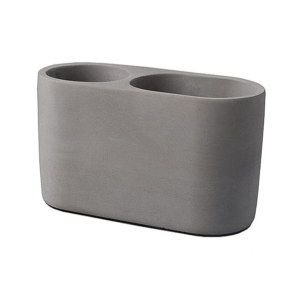 Contemporary Stylish Concrete Desk Top Pen Holder - Pink, Grey, White