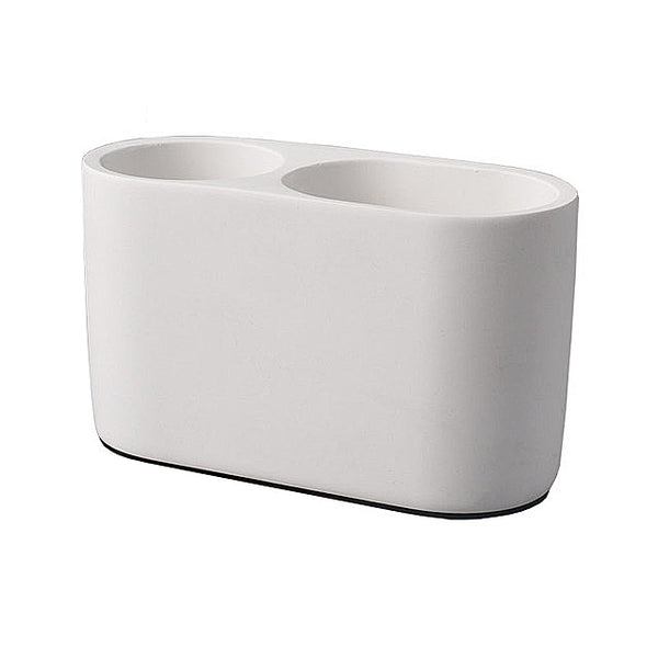 Contemporary Stylish Concrete Desk Top Pen Holder - Pink, Grey, White