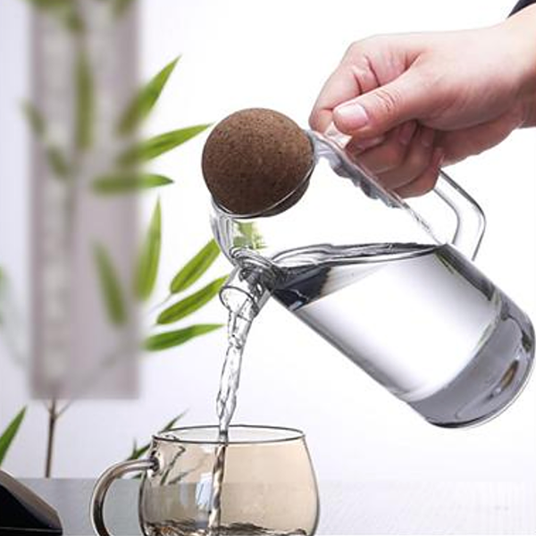 Modern glass and cork pitcher teapot - Small, Medium, Large