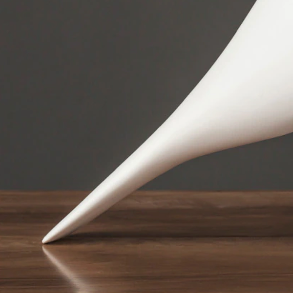 Wooden eames scandi bird ornament - Black, White 