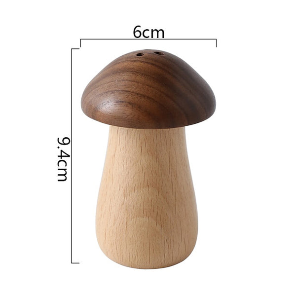 Modern Retro Wooden Mushroom Toothpick Holder & Dispenser