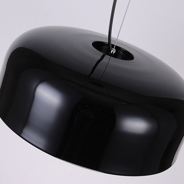 Modern & Minimalist Brooklyn Suspension Pendant Lights - Black & White - Small, Medium, Large