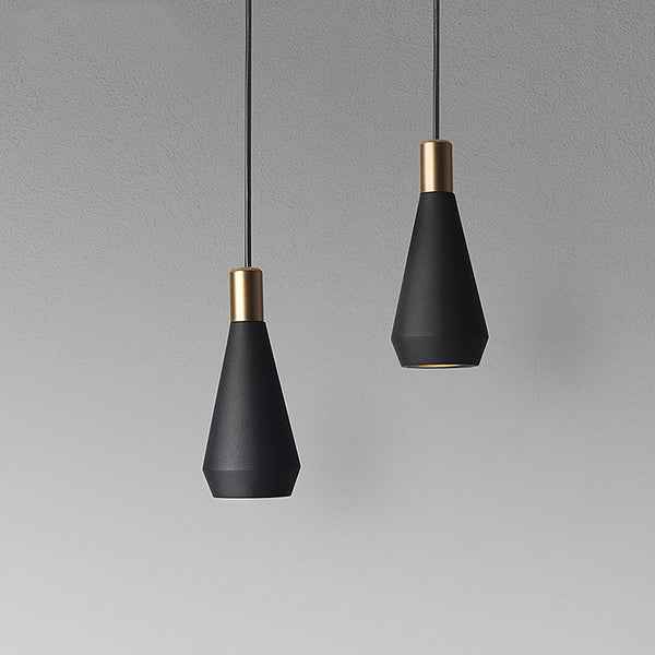 Melrose Black & Gold Metal Modern Minimalist Ceiling Pendant Light
