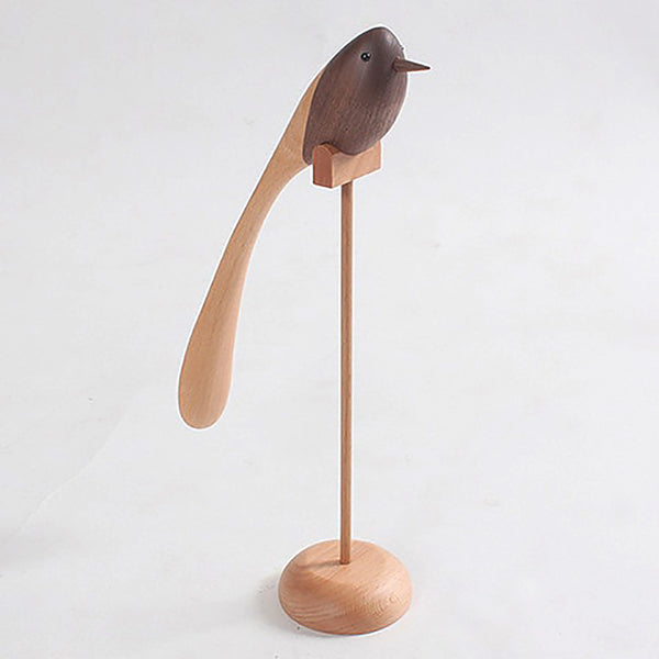 Danish mid century style wooden birds ornament - Medium, Large
